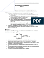 Travaux Dirigés D'électronique Série N°3 Exercice 1