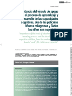 Imprtancia Del Vinculo en El Proceso de Aprendizaje PDF