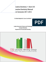 Conservative Dentistry Lab Manual PDF