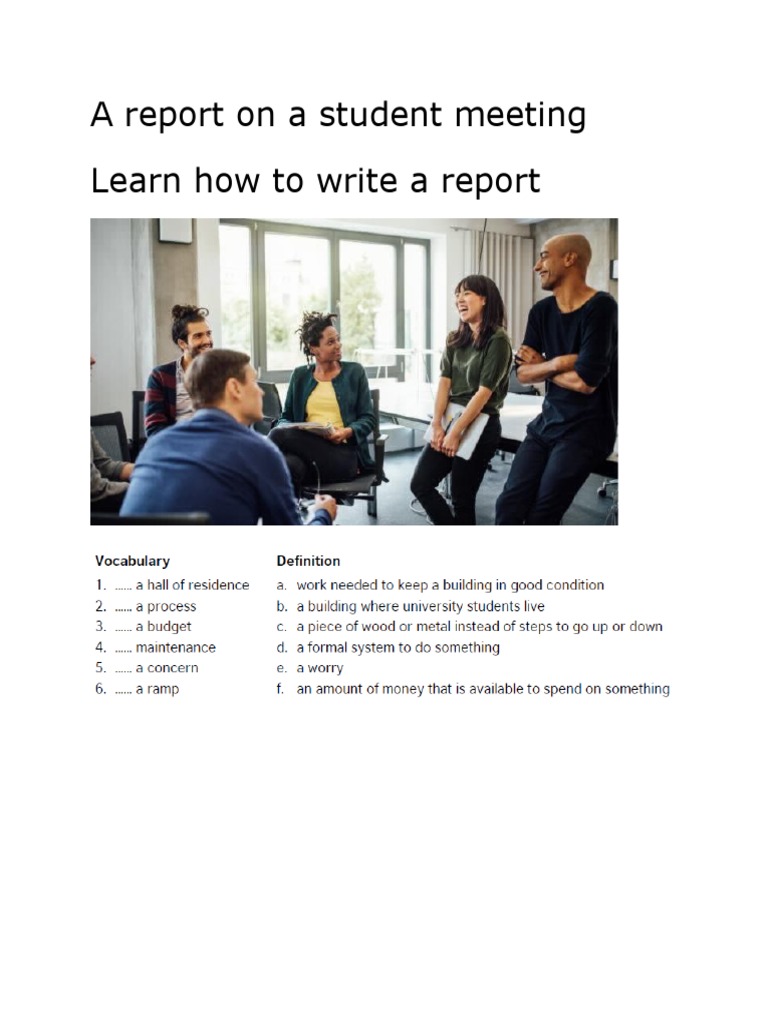 Student Meeting Report on Oak Hall Issues | PDF | Career & Growth