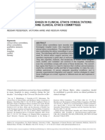 Barreras Desafíos Comités DeÉtica Clínica