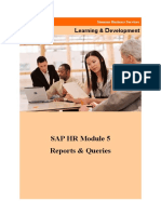SAP HR Module 5 Reports - Queries