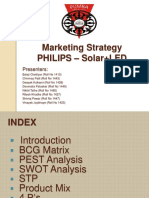 Marketing Strategy Philips - Solar+LED: Presenters