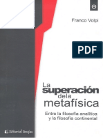 Volpi - La Superacion de La Metafisica PDF