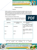 Evidencia Funcion de Los Alimentos