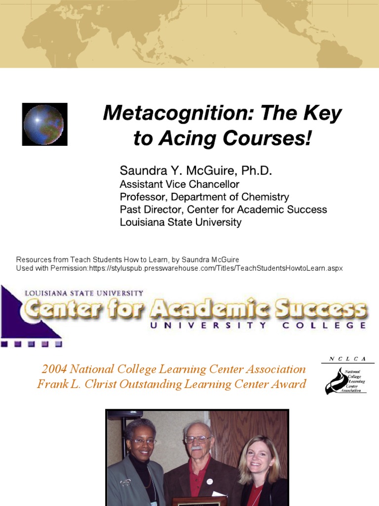 Resources from teach students how to learn by saundra mcguire pdf