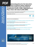 International Equations For The Saturation Properties of Ordinary Water Substance-1