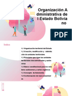 Organización administrativa del Estado Plurinacional de Bolivia