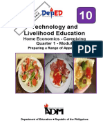 Technology and Livelihood Education: Home Economics - Caregiving Quarter 1 - Module 1