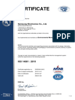 Certificate: Samsung Electronics Co., LTD