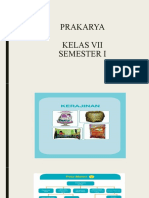 Prakarya Kelas 7 (Kerajinan)