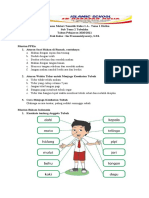 Rangkuman Materi Tematik Kelas 1 A SUBTEMA 2