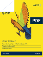 GCSE - Spanish Literary Texts Booklet Answers