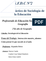 Trabajo de Sociologia de Interacción maestro_alumno. Como pensar lo que sucede en le aula..docx