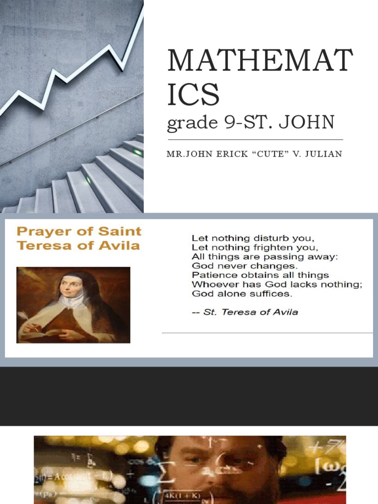 Grade 9 Math Problems and Prayer | PDF