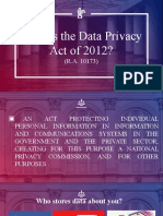 Data Privacy Act of 2012 explained in 60 seconds