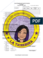 Examen de Diagnóstico 1° Básico - La Ticherina