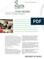 Exchange Study Package: Supply Management