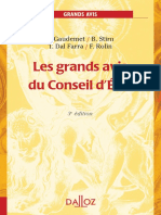 Les Grands Avis Du Conseil D'etat 2008