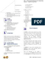 Enhancement Math For Engineers - Module 1