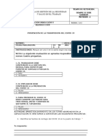 Evaluacion Presentacion Protocolo de Bioseguridad Contra El Covid 19