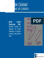 Pintura. Prueba de Curado - ASTM D5402