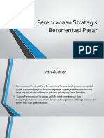 Perencanaan Strategis Berorientasi Pasar