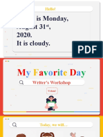 Favorite Day Mind Map
