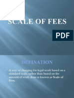 Scale of Fees