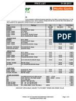 Price List PL-02/2013 01-09-2013: Type Ratings Icu Icu Unit Rate