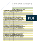 Format Import Nilai Pts Dan Pas Kelas 7D