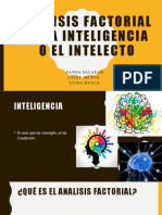 Analisis Factorial de La Inteligencia o El Intelecto Exposicion