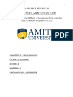 Adultery and Indian Law: A Project Report On