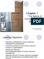 The Nature of Human Resource Management