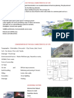 Consideration of Physical Charecterestics of Site