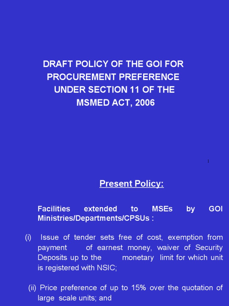draft-policy-of-the-goi-for-procurement-preference-under-section-11-of