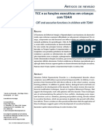 Artigo - TCC e As Funções Executivas em Crianças Com TDAH PDF