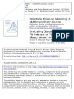 Structural Equation Modeling: A Multidisciplinary Journal