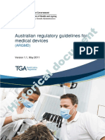 2011 Australian Regulatory Guidelines For Medical Devices