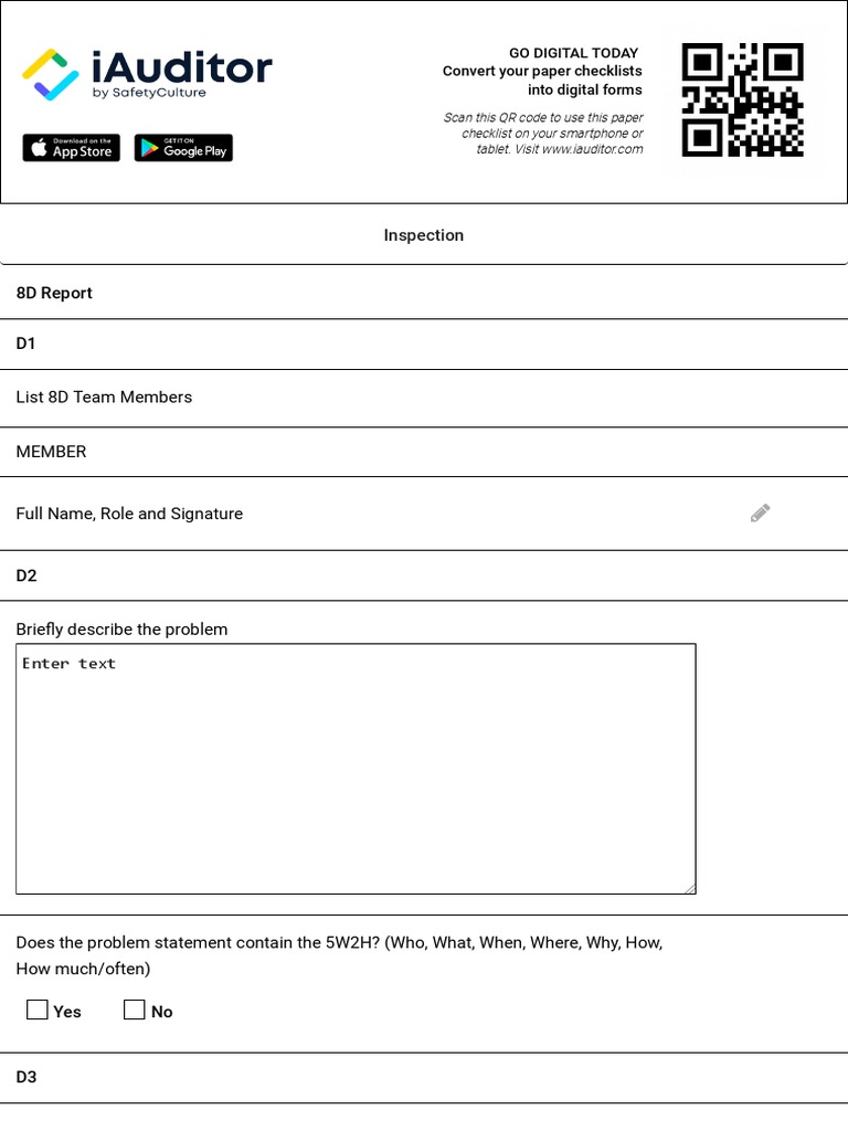 8D Report Template and Guidelines | PDF | Business
