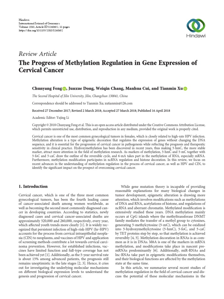 The Progress of Methylation Regulation in Gene Exp | PDF | Dna ...