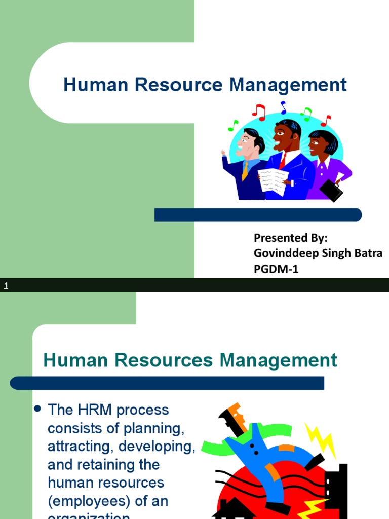 Human Resource Management: Presented By: Govinddeep Singh Batra PGDM-1