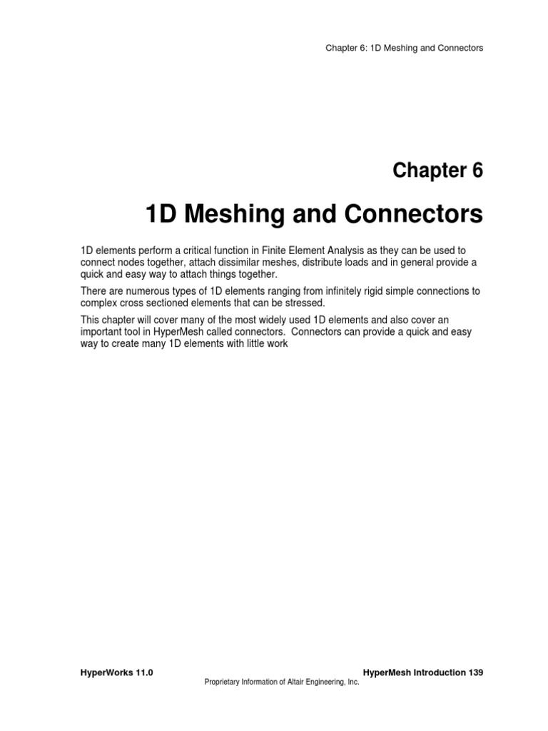 RBE3 Connectors in HyperMesh | PDF | Stiffness | Computing And ...