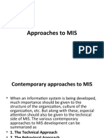 Approaches To MIS