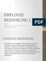 Employee Resourcing 1: Series 2 (Based On Armstrong's Book, Chapters 16 To 19) DR Kwesi Atta Sakyi, ZCAS