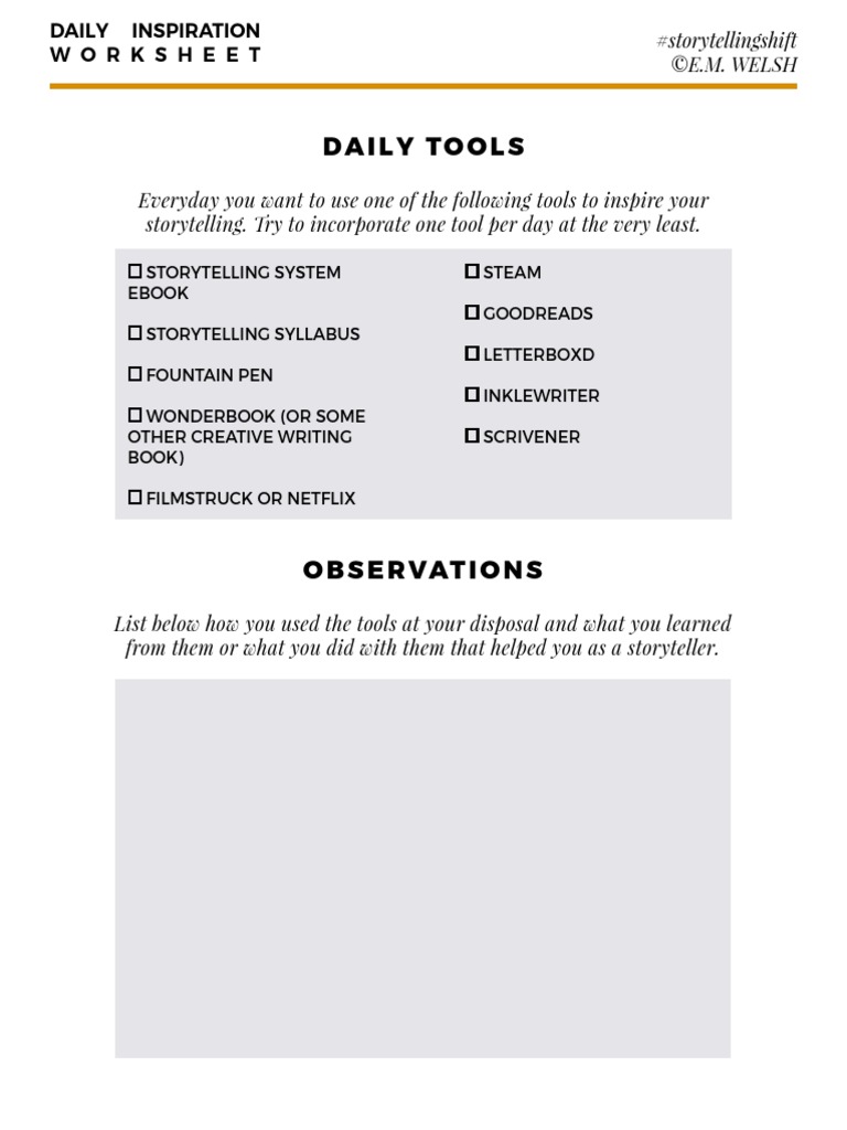 Tool Checklist PDF | PDF