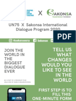 UN75 X Sakonsa Dialogue Program