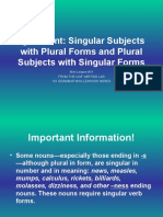 Agreement - Singular Subjects 14