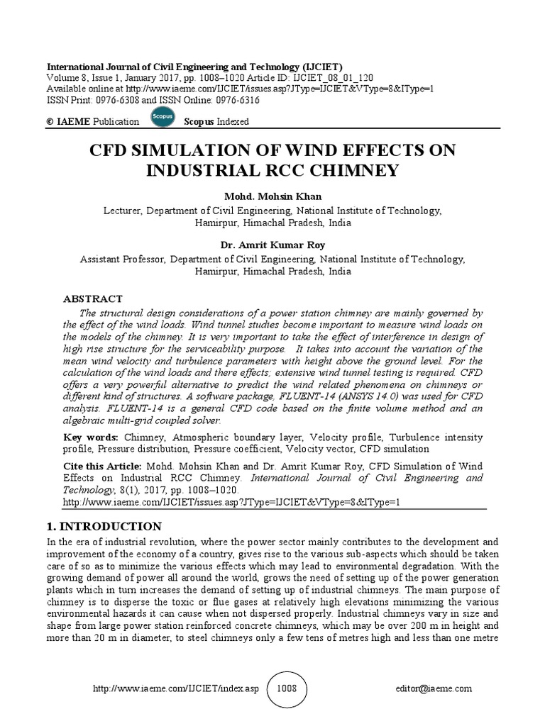 CFD Simulation of Wind Effects On Indust PDF | PDF | Computational ...