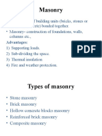 Masonry: Advantages